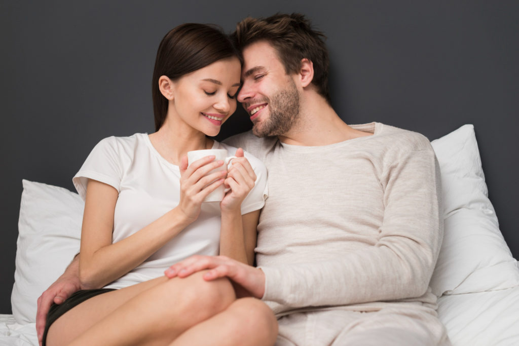 Happy couples together